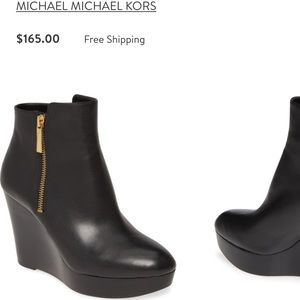Michael Kors wedge booties